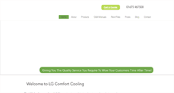 Desktop Screenshot of lgcomfortcooling.co.uk